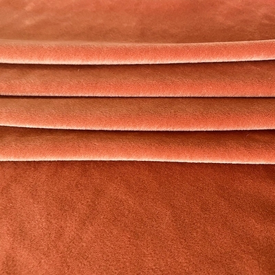 Stevige de Kleuren Super Zachte Stof Coral Red Double Side van de Spandexpolyester