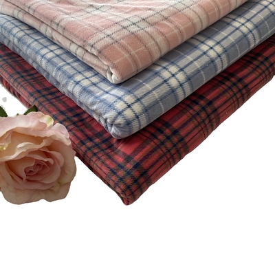 Drukte de polyester Klassieke Plaid Super Zachte Stof voor Schoenenkleren Pillowslip