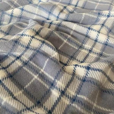 Drukte de polyester Klassieke Plaid Super Zachte Stof voor Schoenenkleren Pillowslip