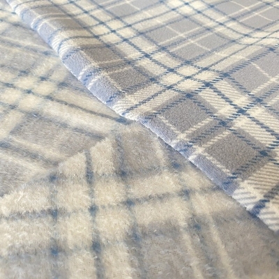 Drukte de polyester Klassieke Plaid Super Zachte Stof voor Schoenenkleren Pillowslip