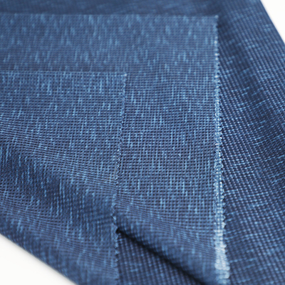De blauwe Wafel Van kationen van de Stoffenspandex van Polyester Enige Jersey breit