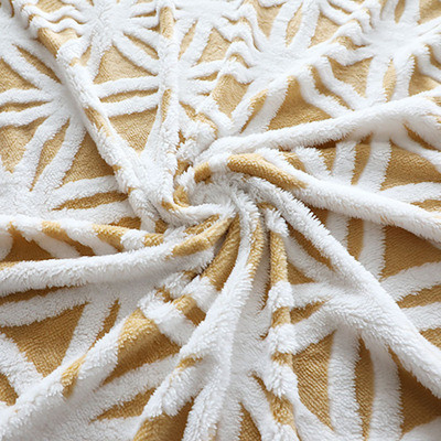 Zonnebloemjacquard Shu Velveteen Fabric 280gsm voor Huis Textiel Algemene Pillowslip