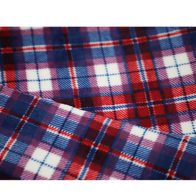 Plaid Gedrukte 280gsm-Micro- Vachtstof voor Kledingstuksjaal
