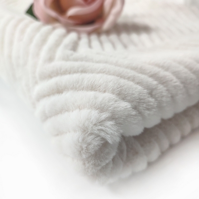 Beknopt Stevig het Bontstof In reliëf gemaakt Konijn van Sherpa Faux voor Sofa Cover